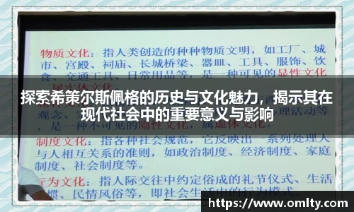 探索希策尔斯佩格的历史与文化魅力，揭示其在现代社会中的重要意义与影响